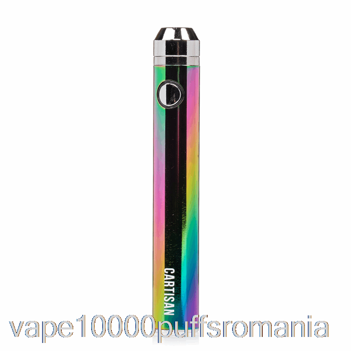 Vape Romania Buton Cartisan Vv 1300 510 Baterie Curcubeu